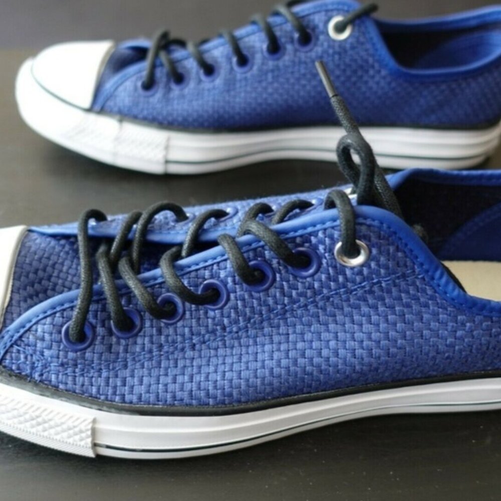 *RARE* Converse Men's in a Woven / Picnic Basket Style of Material - Picture 3 of 5